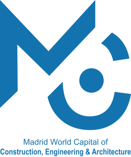 Madrid Capital Mundial de la Construcción , Ingeniería y Arquitectura Logo